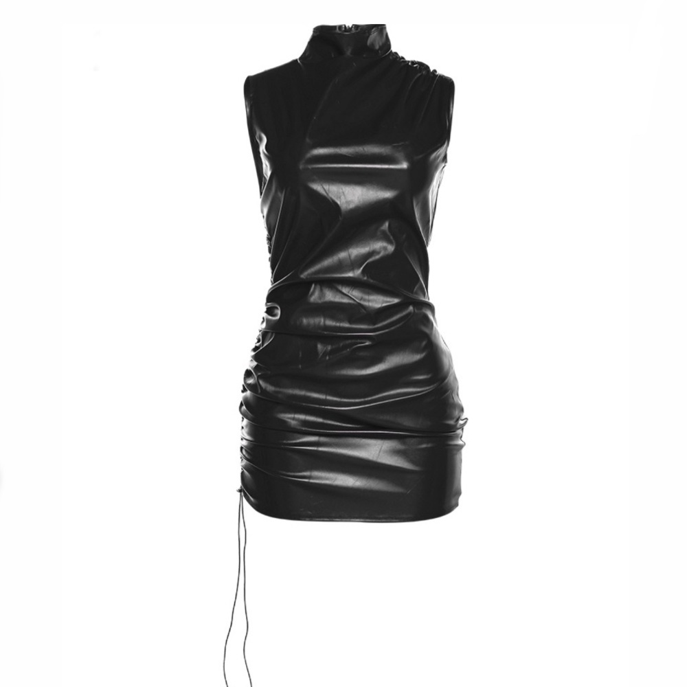 Leather dress